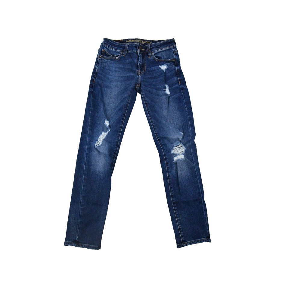 American Eagle Jeans Mens 26x28 (25x26 Actual) Skinny Distressed